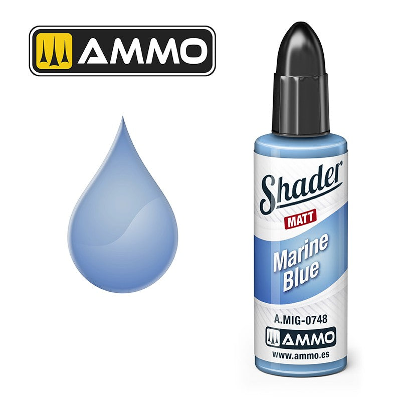 PREORDER Ammo by MIG - Matt Shader - Marine Blue 10ml
