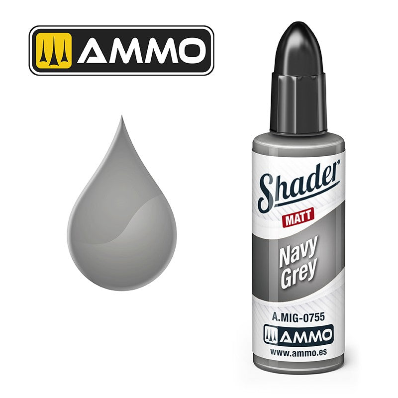 PREORDER Ammo by MIG - Matt Shader - Navy Grey 10ml