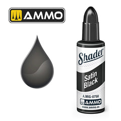 PREORDER Ammo by MIG - Matt Shader - Satin Black 10ml