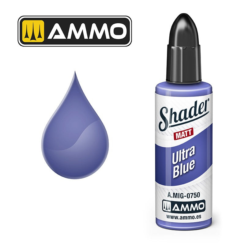 PREORDER Ammo by MIG - Matt Shader - Ultra Blue 10ml