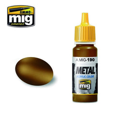 PREORDER Ammo by MIG - Acrylic Color - Metallic - Old Brass 17ml