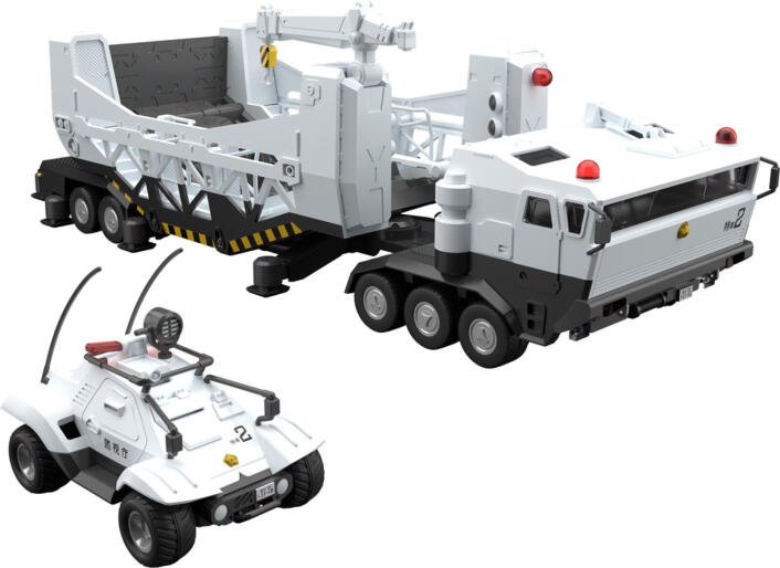 Mobile Police Patlabor Moderoid Type 98 Special Command Vehicle & Type 99 Special Labor Carrier 1/60 Scale