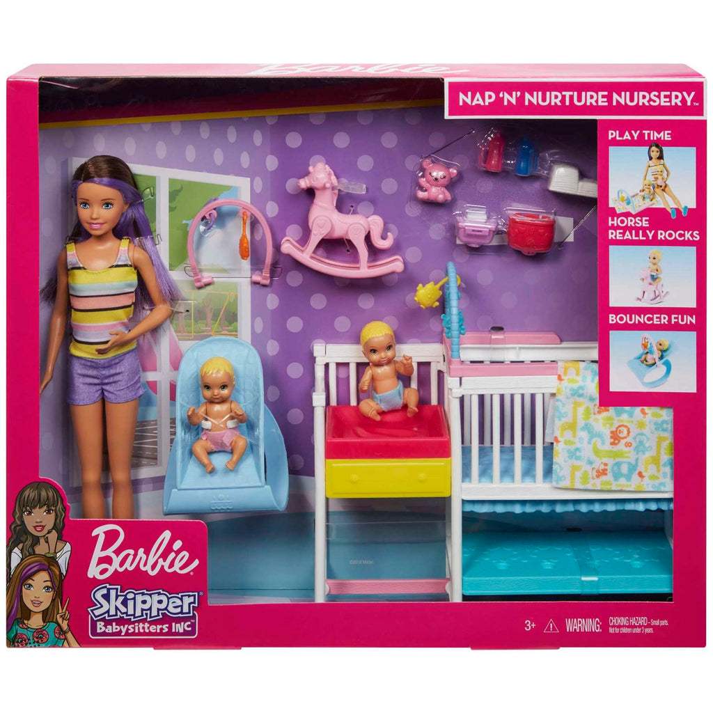 PREORDER Barbie - Family - Babysitter Nap N' Nurture Nursery Playset