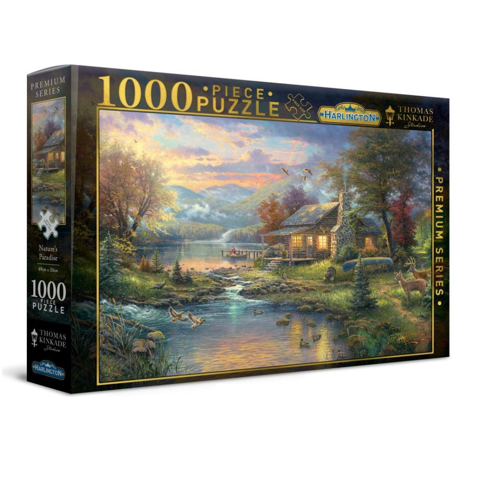 PREORDER Harlington Thomas Kinkade Puzzles - Nature's Paradise 1000pc