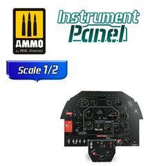PREORDER Ammo by MIG - Instrument Panel - North American P-51B Mustang  Instrument Panel 1/2 Scale