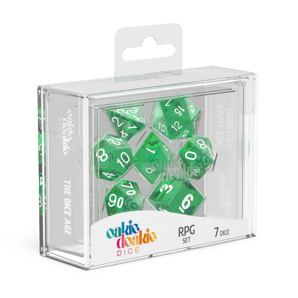 PREORDER Oakie Doakie Dice Translucent Green (7)