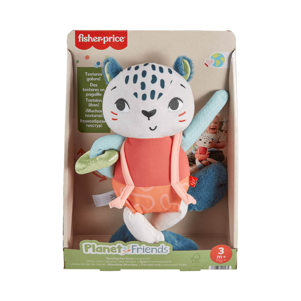 PREORDER Newborn Toys - Spotting Fun Snow Leopard (Sustainable '24)