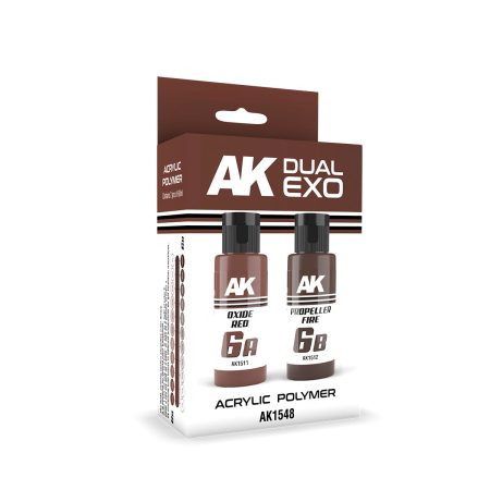 PREORDER AK Interactive - Oxide Red & Propeller Fire Dual Exo Set