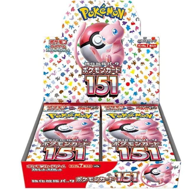 Pokemon 151 Japanese Booster Box Sealed Box