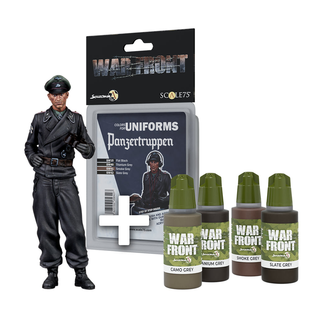 PREORDER Scale 75 - Figures - Warfront - Pack Tanker Totenkopf + Panzer Truppen Set 50mm