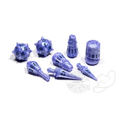 PolyHero Dice - Warrior 8 Dice Set Ghost Knight