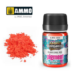 PREORDER Ammo by MIG - Pigments - Fluor Coral Red 35ml