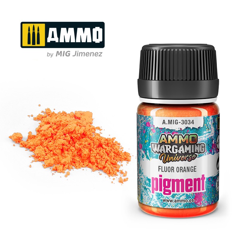 PREORDER Ammo by MIG - Pigments - Fluor Orange 35ml