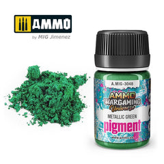PREORDER Ammo by MIG - Pigments - Metallic Green 35ml