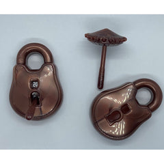 PolyHero Dice - Rogue d20 Lock and Pick Set Stout Bronze