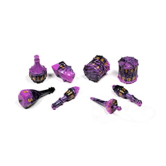 PolyHero Dice - Bard 8 Dice Set Violet Lullaby