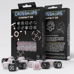 Q Workshop - Crosshairs Compact - Black & Pearl D6 Set