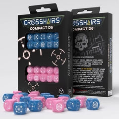 Q Workshop - Crosshairs Compact - Blue & Pink D6 Set