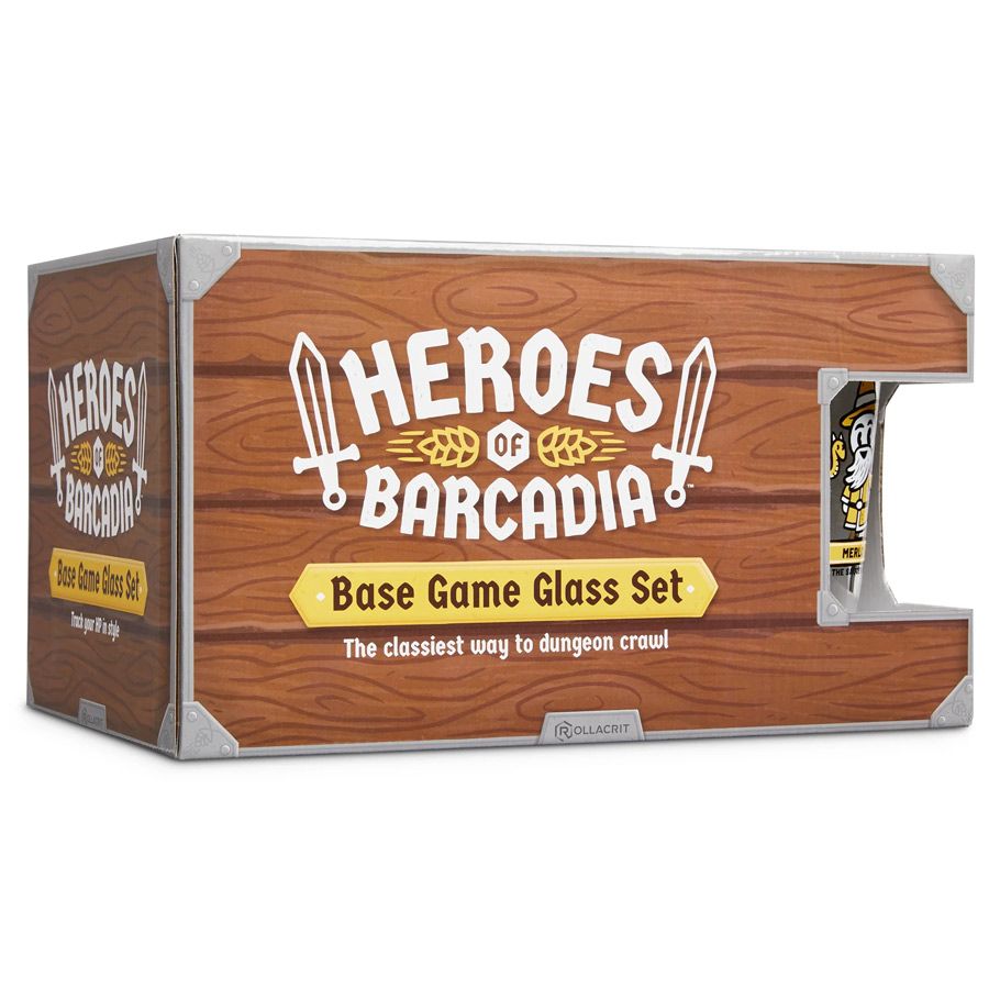 PREORDER Heroes of Barcadia Base Game Glass Set