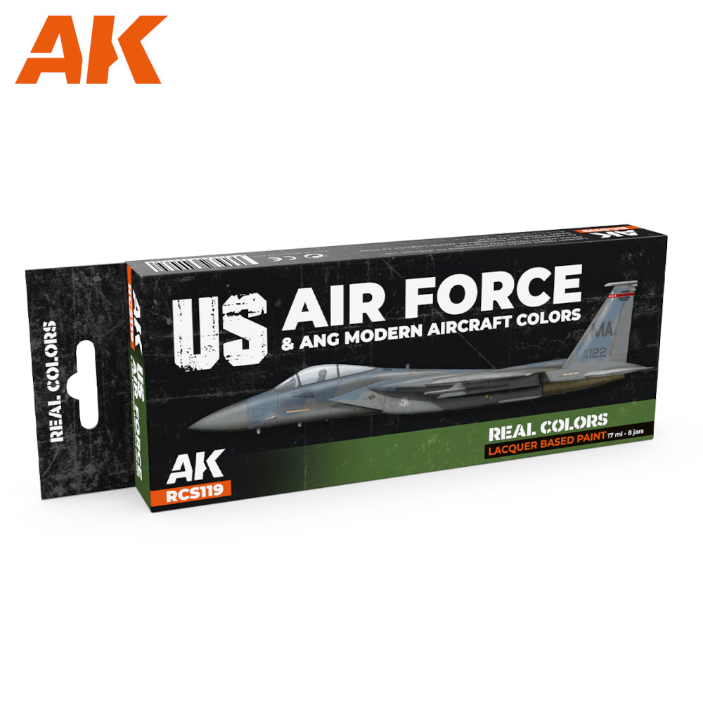 PREORDER AK Interactive - Real Colours -Us Air Force & Ang Modern Aircraft Colors Set