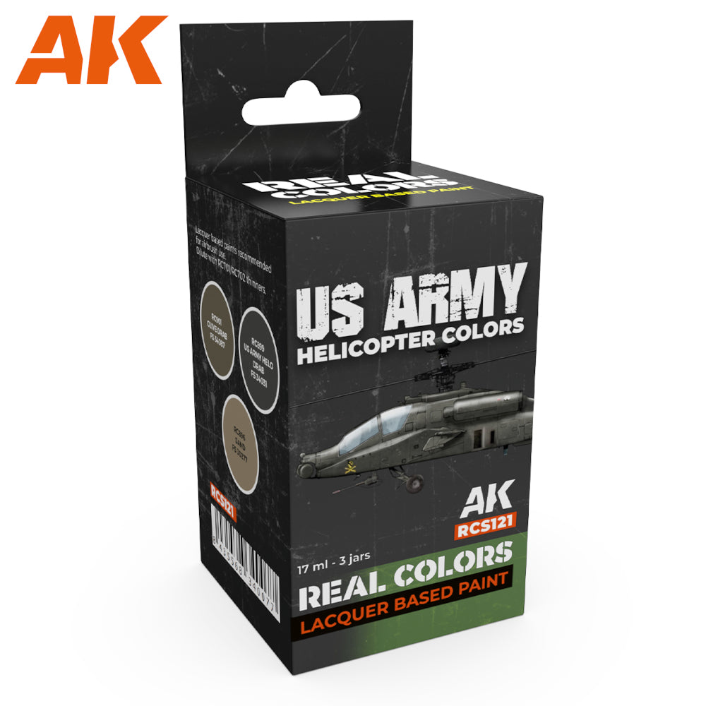 PREORDER AK Interactive - Real Colours -Us Army Helicopter Colors Set