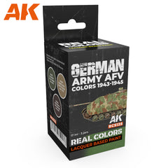 PREORDER AK Interactive - Real Colours -German Army Afv Colors 1943-1945 Set