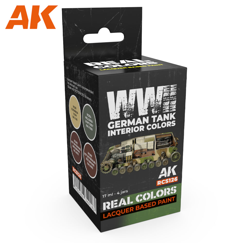 PREORDER AK Interactive - Real Colours -Wwii German Tank Interior Colors Set