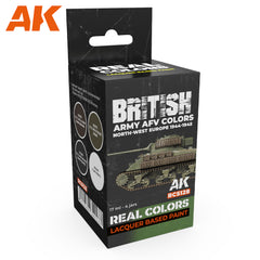 PREORDER AK Interactive - Real Colours -British Army Afv Colors Set