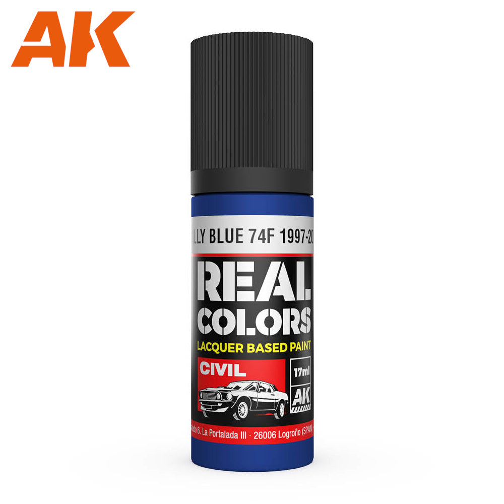 PREORDER AK Interactive - Real Colours -Rally Blue 74F 1997-2002 17 ml