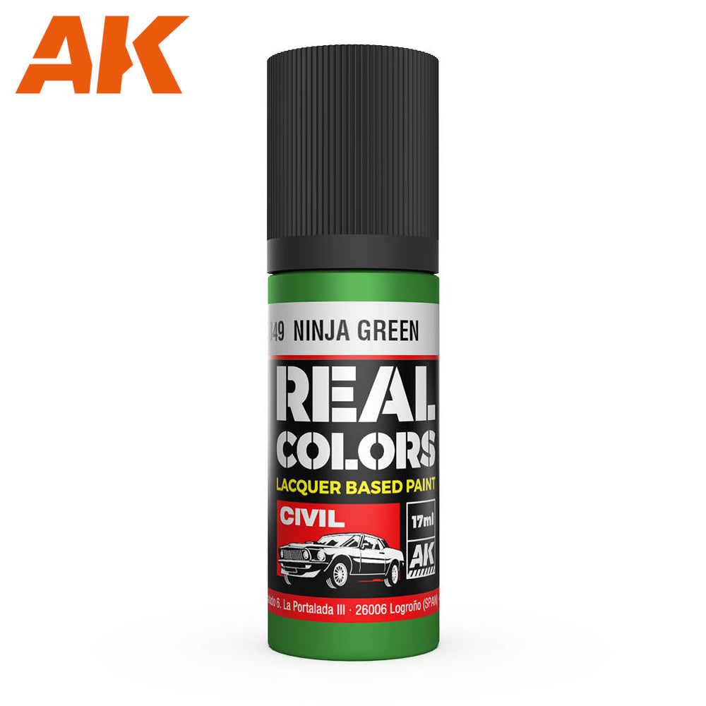 PREORDER AK Interactive - Real Colours -Ninja Green 17 ml