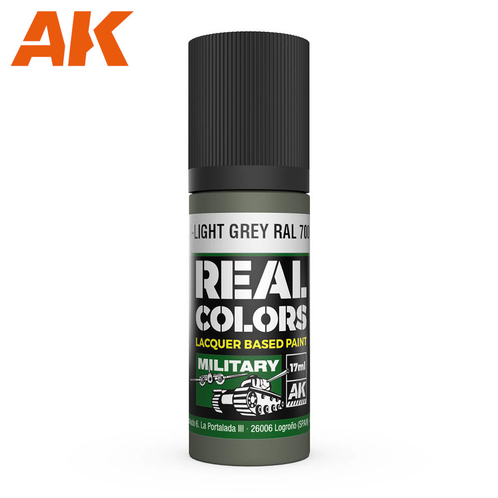 PREORDER AK Interactive - Real Colours -Hellgrau-Light Grey Ral 7009 (Interior Color) 17 M