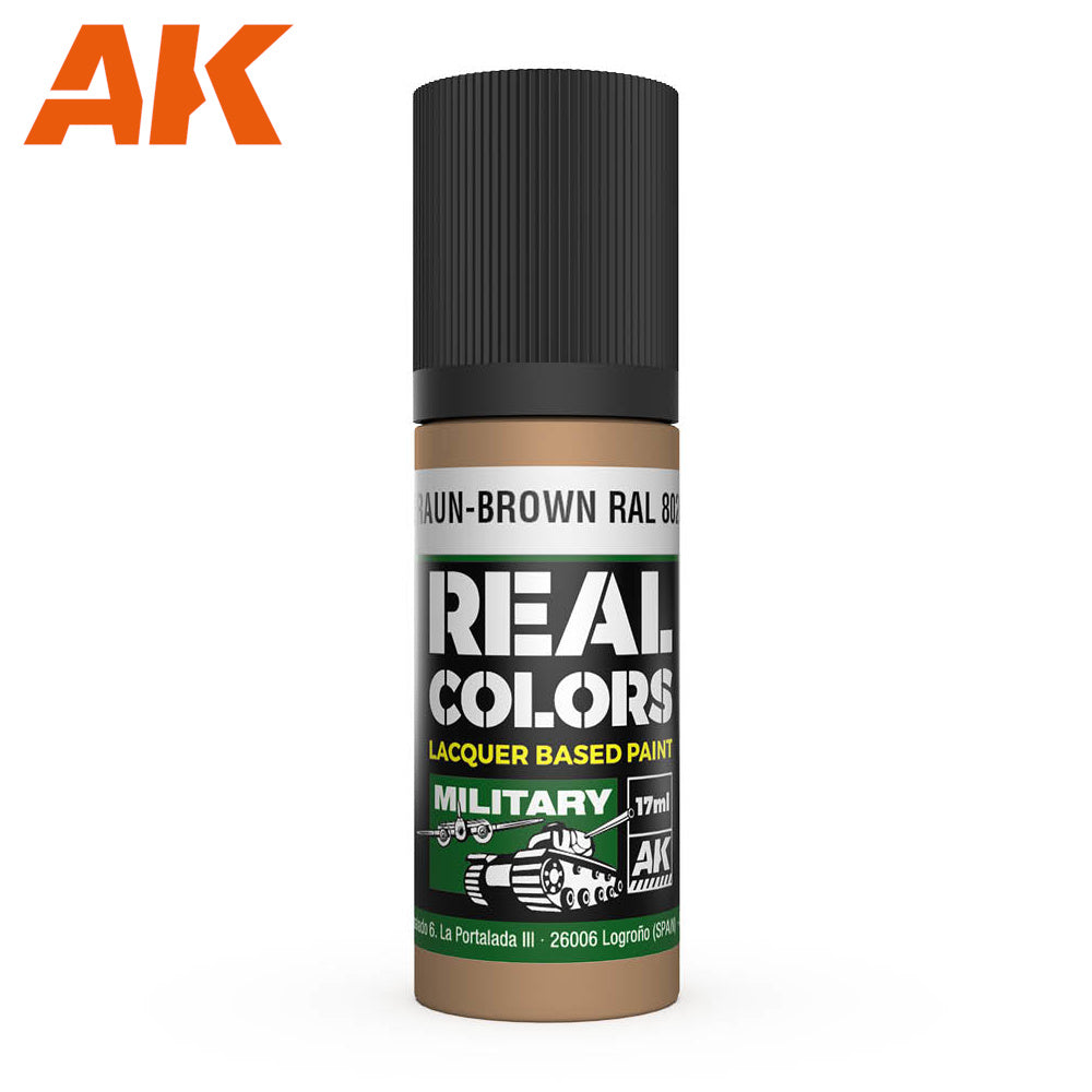 PREORDER AK Interactive - Real Colours -Braun-Brown Ral 8020 17 ml