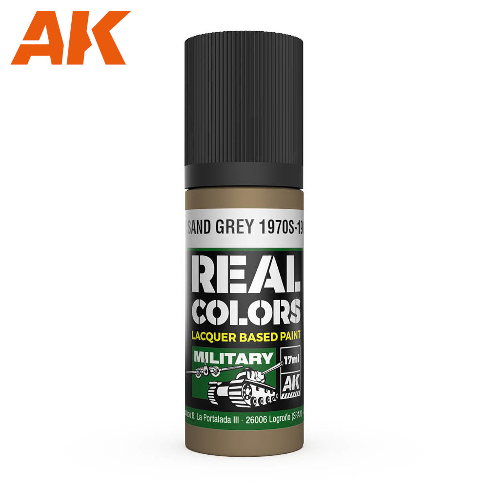 PREORDER AK Interactive - Real Colours -Idf Sand Grey 1970S-1980S 17 ml