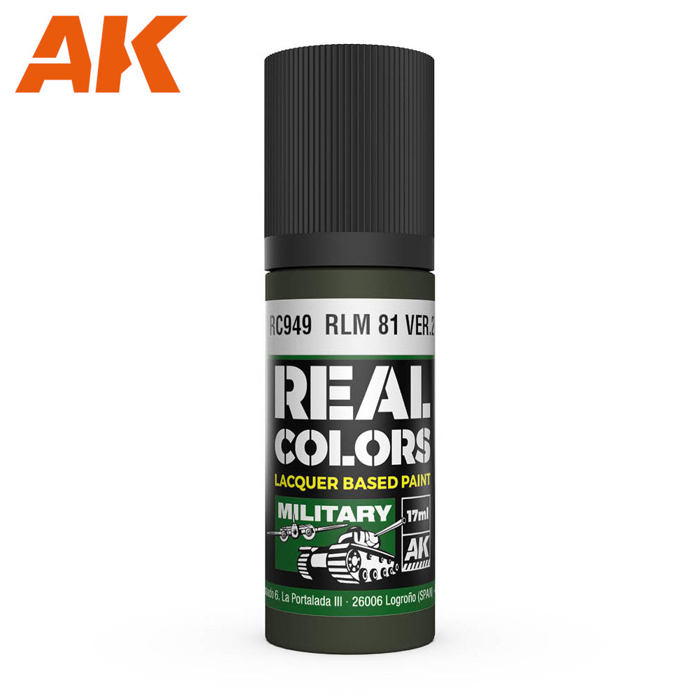 PREORDER AK Interactive - Real Colours -Rlm 81 Ver.2 (Incorrectly Called Rlm 83) 17 ml