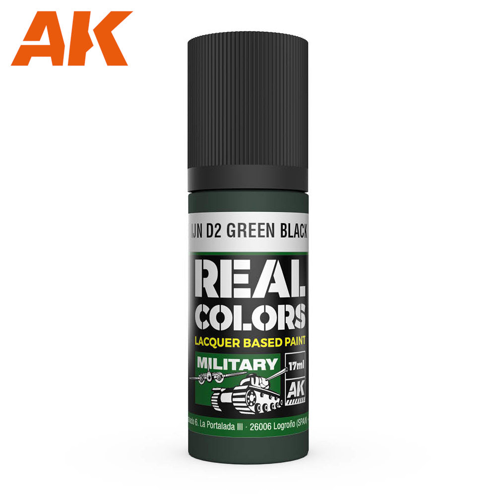 PREORDER AK Interactive - Real Colours -Ijn D2 Green Black 17 ml