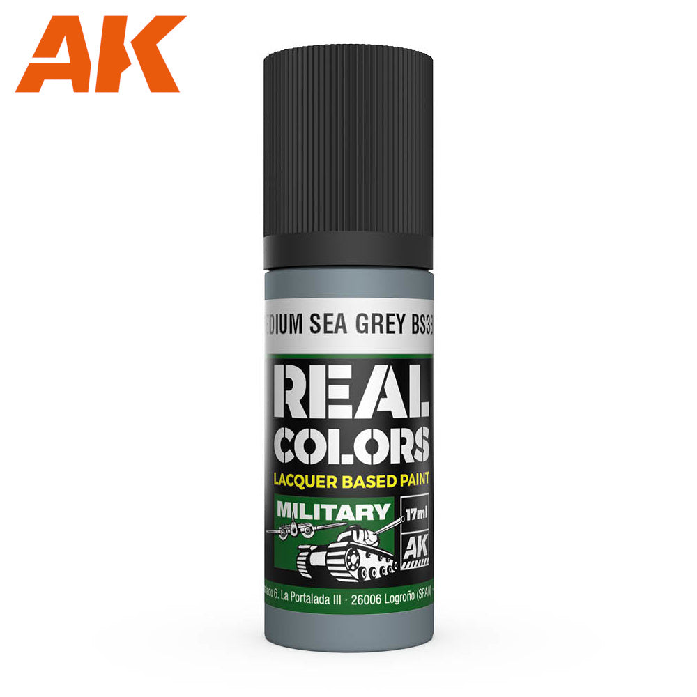 PREORDER AK Interactive - Real Colours -Raf Medium Sea Grey Bs381C/637 17 ml