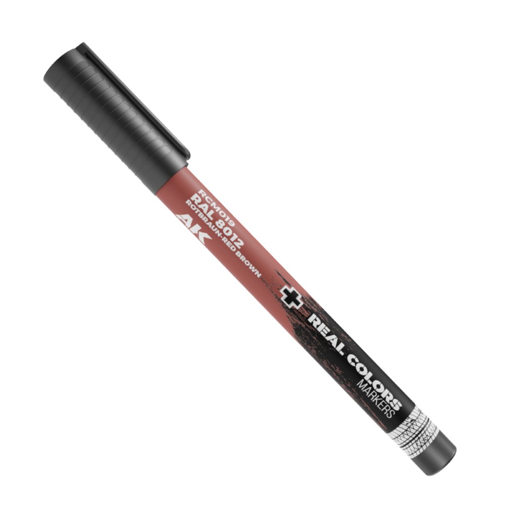 PREORDER AK Interactive - RC Markers - Ral 8012 Rotbraun-Red Brown