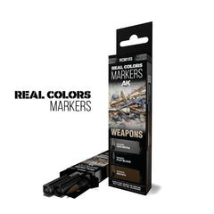 PREORDER AK Interactive - RC Markers - Weapons - Set 3 Real Colors Markers