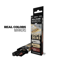 PREORDER AK Interactive - RC Markers - Ships & Decks - Set 3 Real Colors Markers