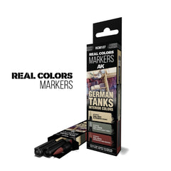 PREORDER AK Interactive - RC Markers - German Tanks Interior Colors - Set 3 Real Colors Markers