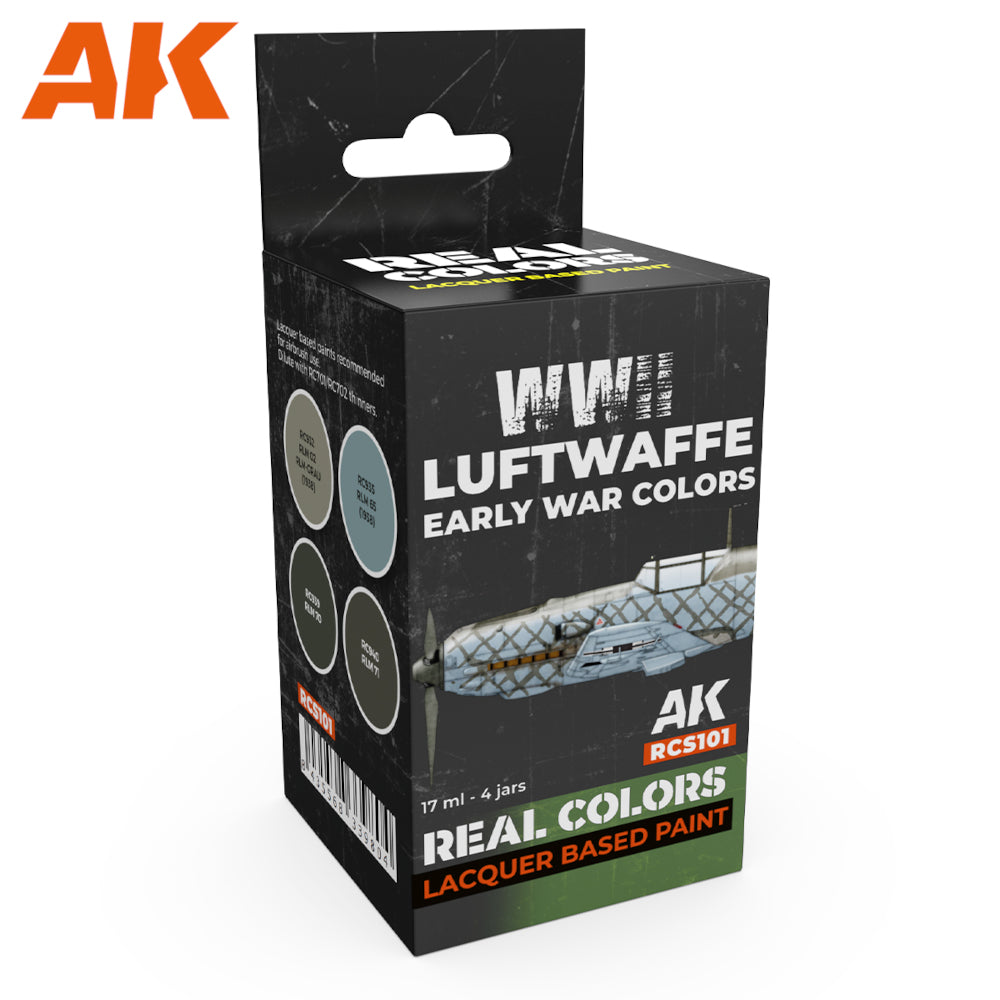 PREORDER AK Interactive - Real Colours -Wwii Luftwaffe Early War Colors Set