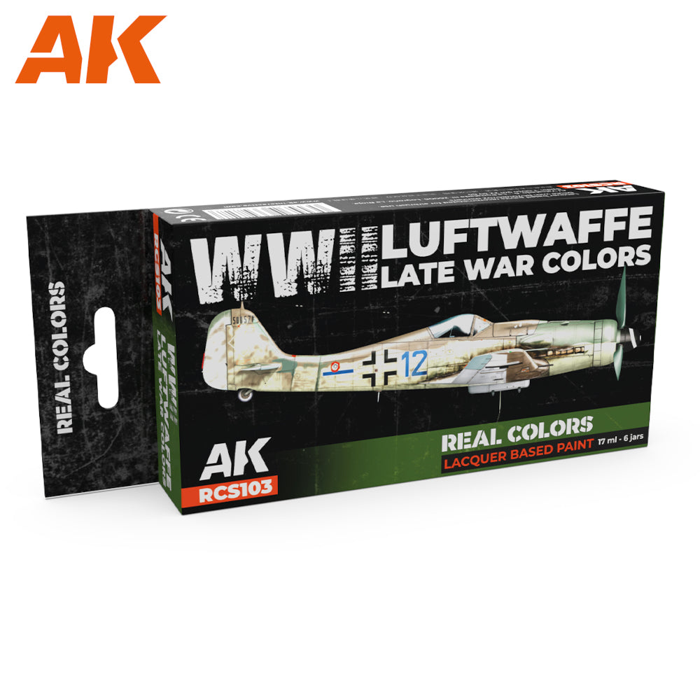 PREORDER AK Interactive - Real Colours -Wwii Luftwaffe Late War Colors Set