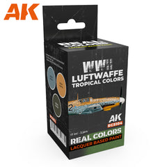 PREORDER AK Interactive - Real Colours -Wwii Luftwaffe Tropical Colors Set