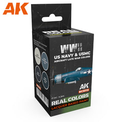 PREORDER AK Interactive - Real Colours -Wwii Us Navy & Usmc Aircraft Late War Colors Set