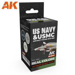 PREORDER AK Interactive - Real Colours -Us Navy & Usmc Aircraft Colors 1945-1980 Set