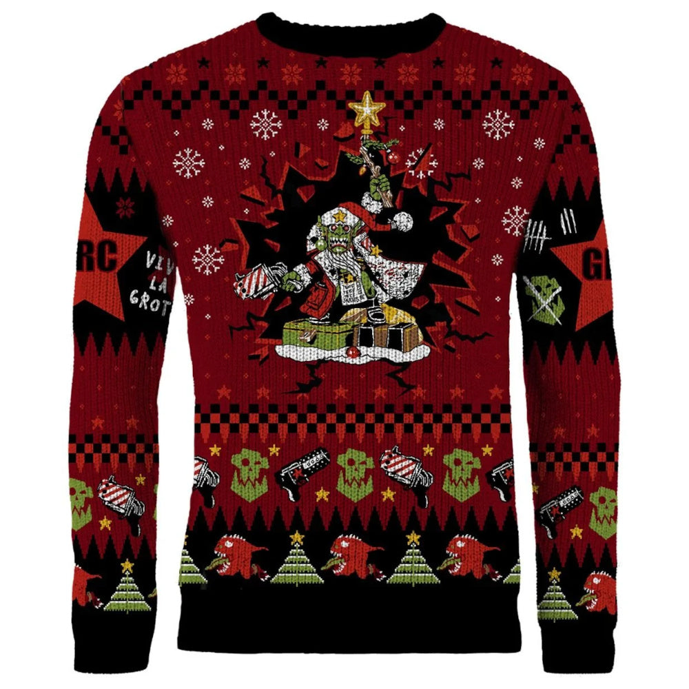 PREORDER Warhammer 40000: Red Gobbo Xmas Jumper (Size S)