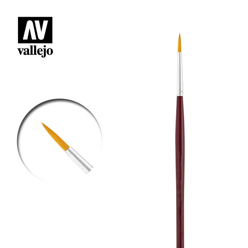 Vallejo - Brushes - Detail - Round Synthetic Brush N0. 3/0