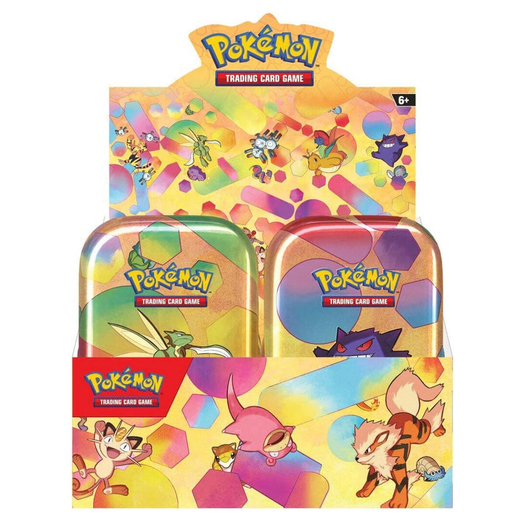 Pokemon TCG 151 Mini Tins Set of 10 Units Sealed Display