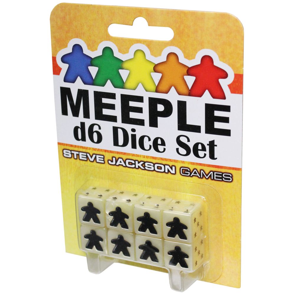 PREORDER Meeple D6 Dice Set White