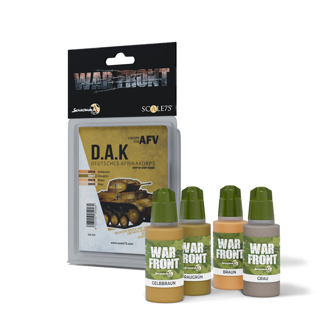 PREORDER Scale 75 - Warfront - D.A.K. Colors For Afv  Paint Set